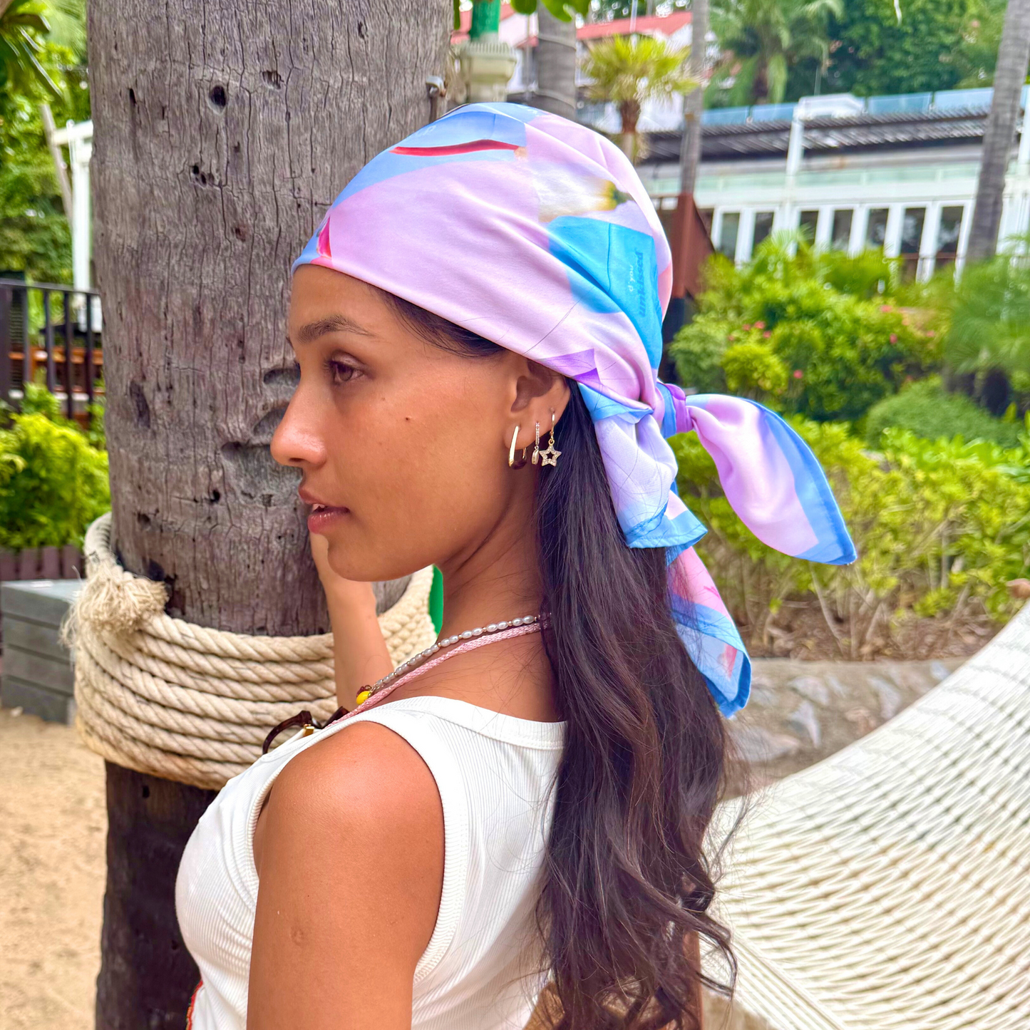 signature satin scarf