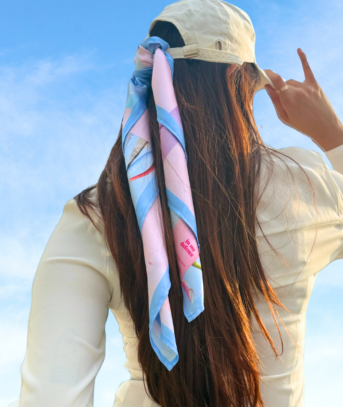 signature satin scarf