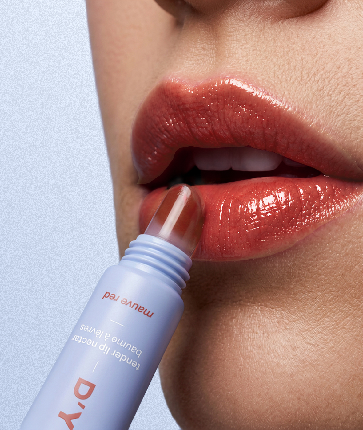 tinted tender lip nectar - Mauve Red on lips 54149766742310