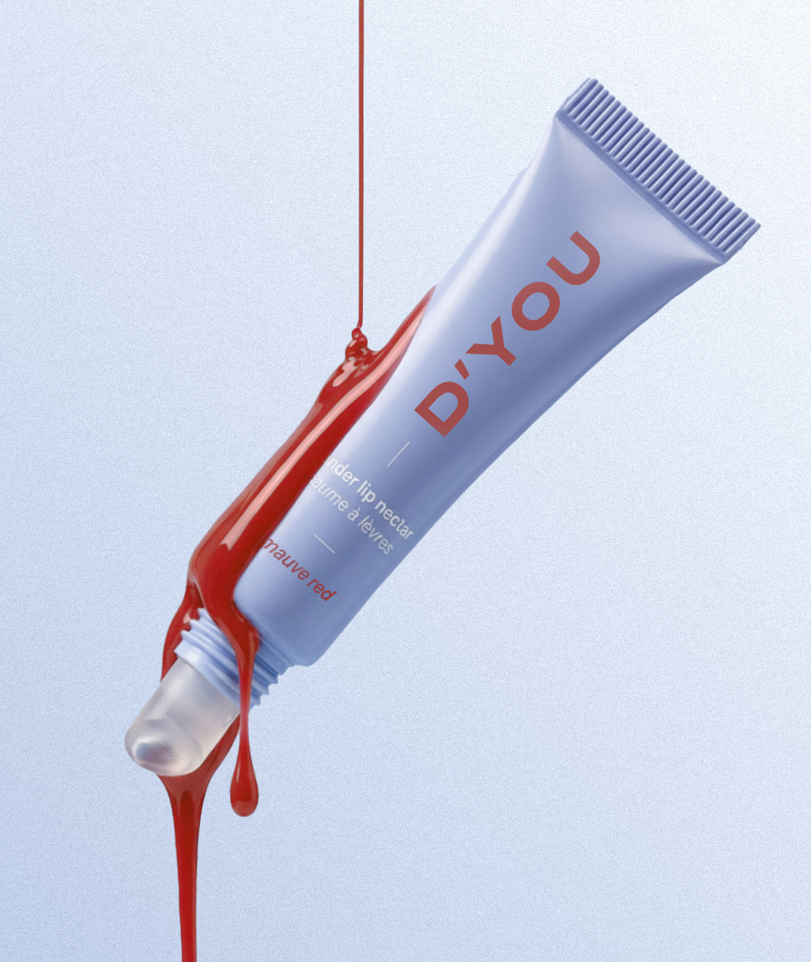 tinted tender lip nectar - Mauve Red application 54149766742310